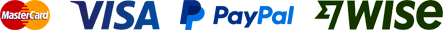 MasterCard | VISA | PayPal | WISE